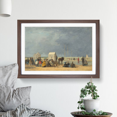Bathing Time at Deauville by Eugene Boudin - Picture Frame Painting