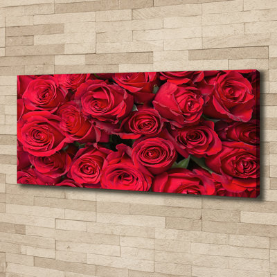 Red Roses - Wrapped Canvas Print