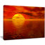 Reproduction d’art graphique sur toile, "soleil tombant vers l’océan jaune" Seashore-904847815
