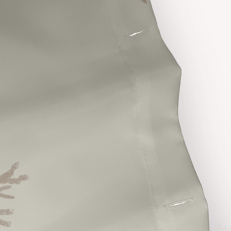 Rideau de douche simple Yancy, Taupe