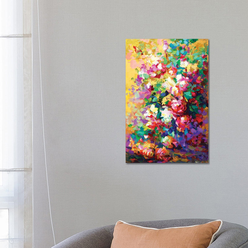 Roses by Leon Devenice - Wrapped Canvas Painting, 66.04 cm H x 45.72 cm W