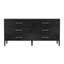 Mayfair 6 Drawer Wood and Marble Dresser-1949127478