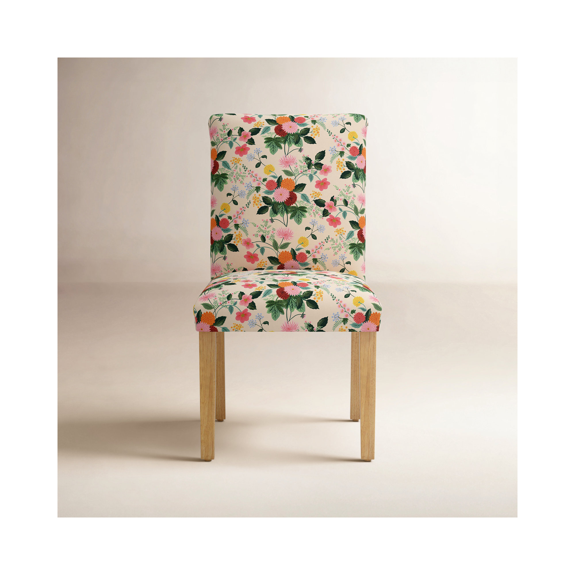 Rifle Paper Co. x Cloth & Company Lorraine Dining Chair, Dahlia Multi