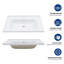 Plateau de meuble-lavabo simple blanc 32 po x 20 po (lavabo seulement)