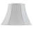 White Linen Piped Bell Lamp Shade-128842885-128842888