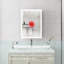 Bathroom Medicine Cabinet With Lights, Defogger, Dimmer, Digital Clock & Temp Display, Surface Mount