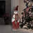 Country Snowman Statue Lighted Display