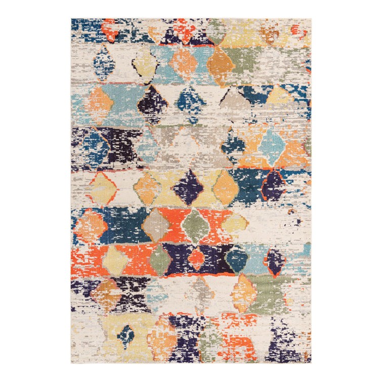 Washable Abstract Indoor Rug