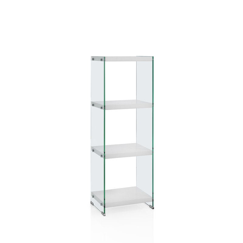 Sifert Glass Shelving Unit, 125cm H x 40cm W x 30cm D