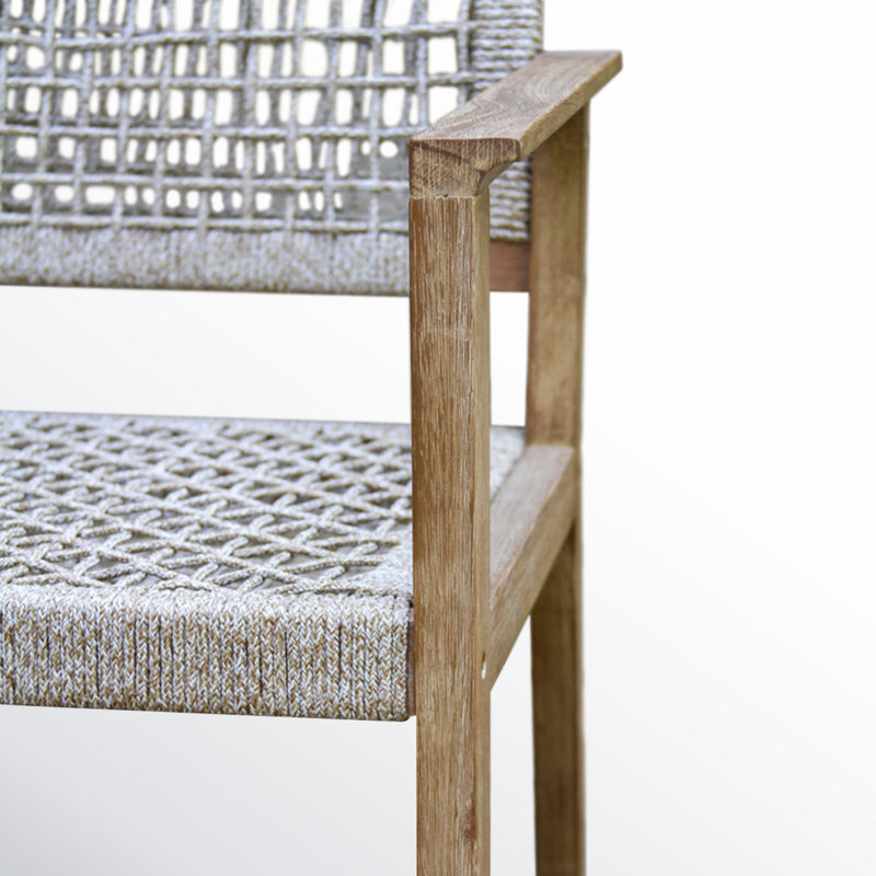 Fleur Eucalyptus and Rope Outdoor Dining Armchair