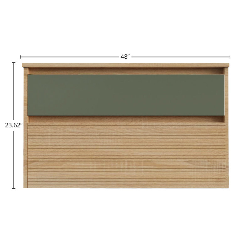 Bathroom Vanity Cabinet CODE Collection by DAX, 48" W, Green