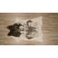 Mini tapis moucheté blanc et brun Lilianna-501705391