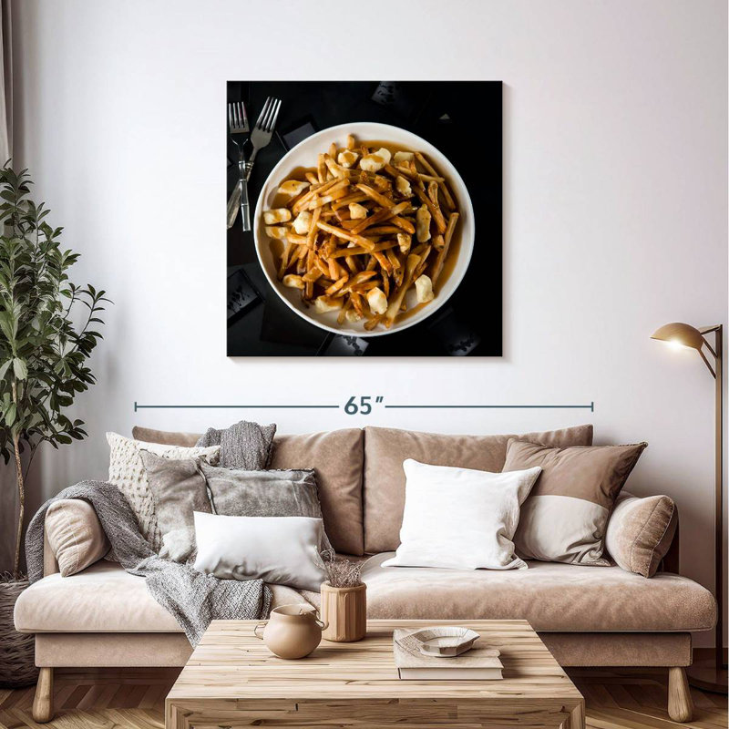 Yarlin Poutine Plate, 39'' H x 39'' W
