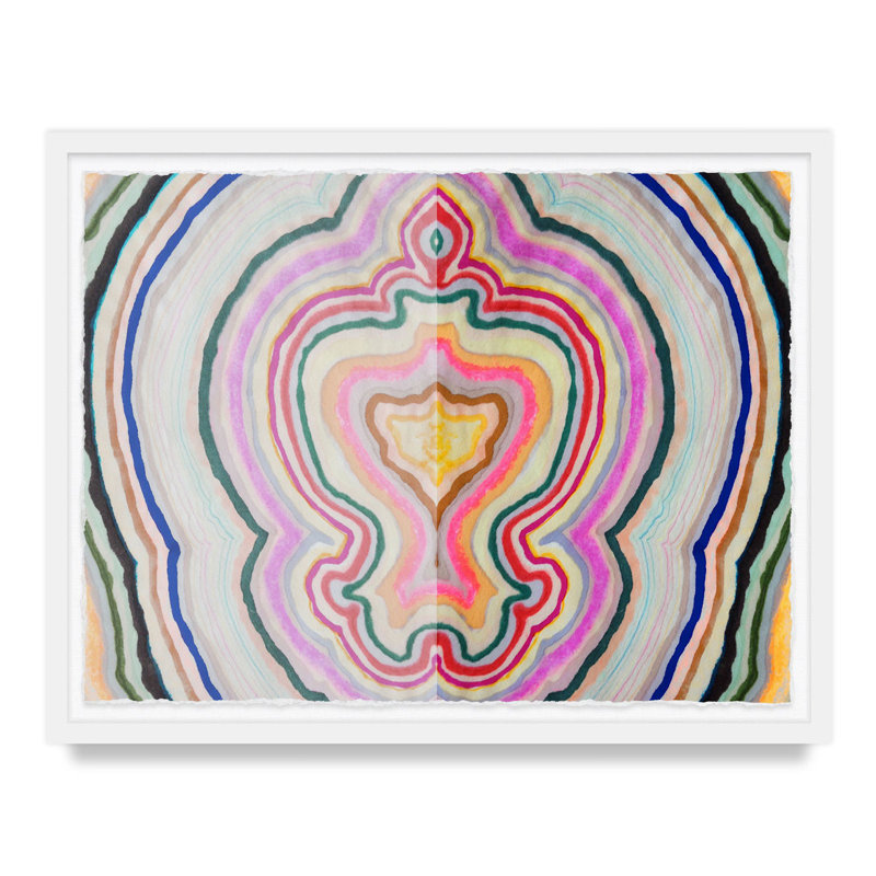 Beauty Inside Agate By Kristi Kohut, White Wood, 18" H x 24" W