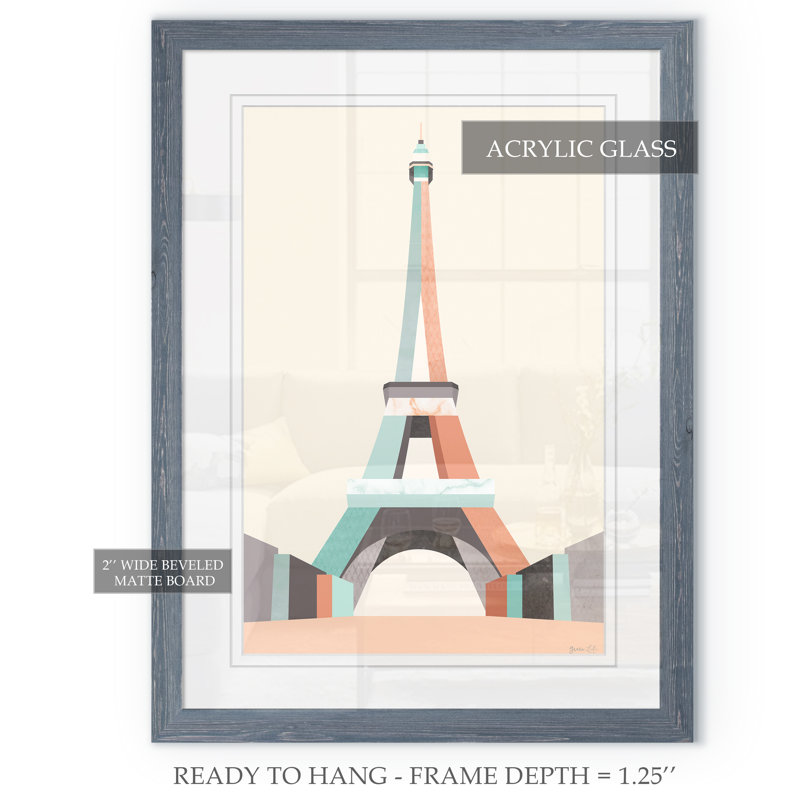« graphicing architecture ii » par paul cezanne-image-cadre de dessin, H 30 po x l 22 po x P 1,25 po, Papier encadré gris
