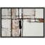 «Neutral Geometric Minimal Abstract Art», photos de chambre de bureau, impression sur toile encadrée-153047079-153047078