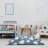 Broome Kestner Shag Teal/Cream Area Rug-1002960650-1056274971