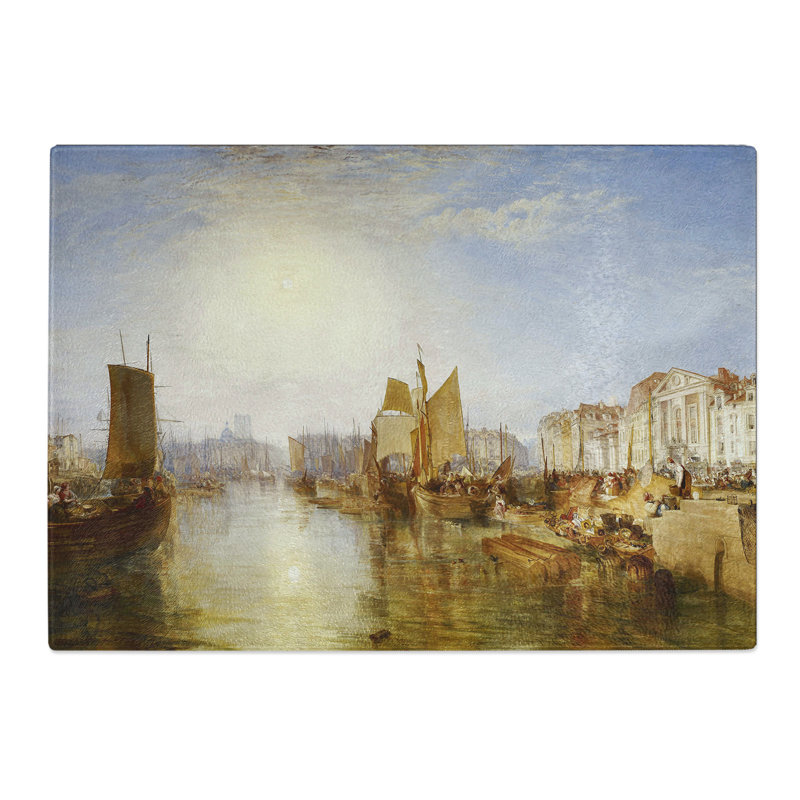 The Harbor of Dieppe by Joseph Mallord William Turner Chopping Board, 20cm W x 28.5cm L