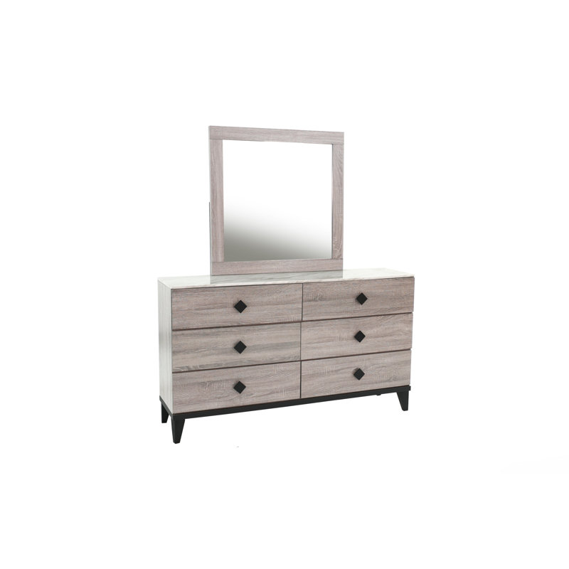 Gurdas 62'' W 6 - Drawer Dresser