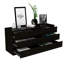 Commode double 6 tiroirs Tronx, chambre, noir-1749744641
