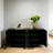 Nordic black vertical strip sideboard-1596001562