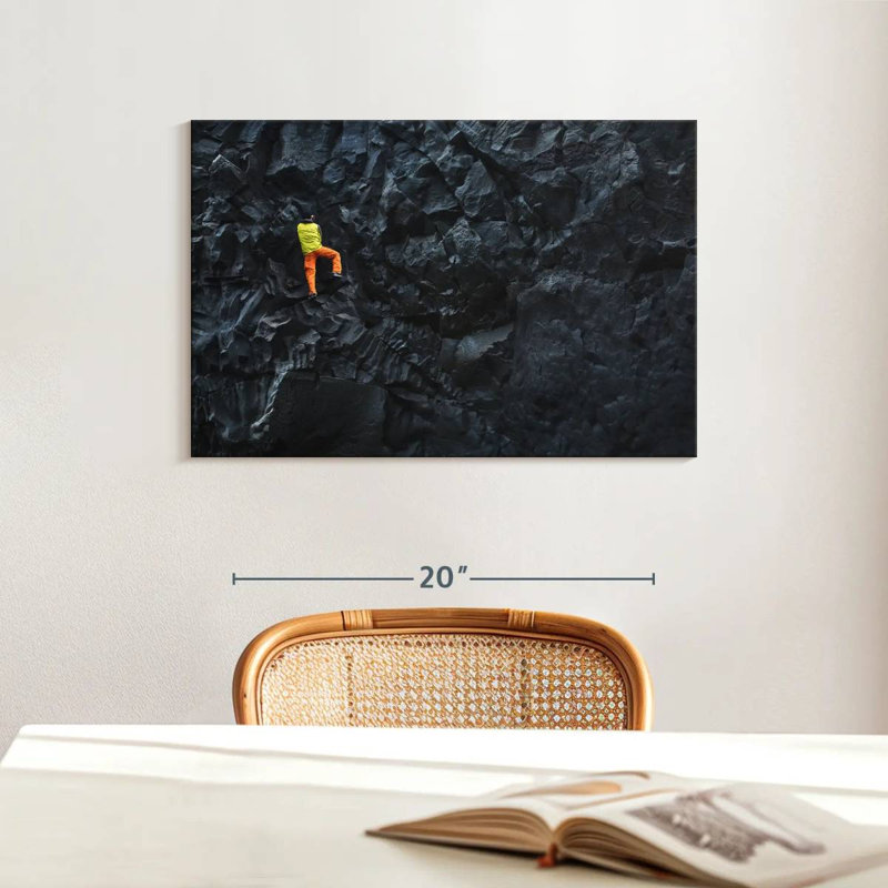 Senne Dark Rock Climbing, 16" H x 24" W