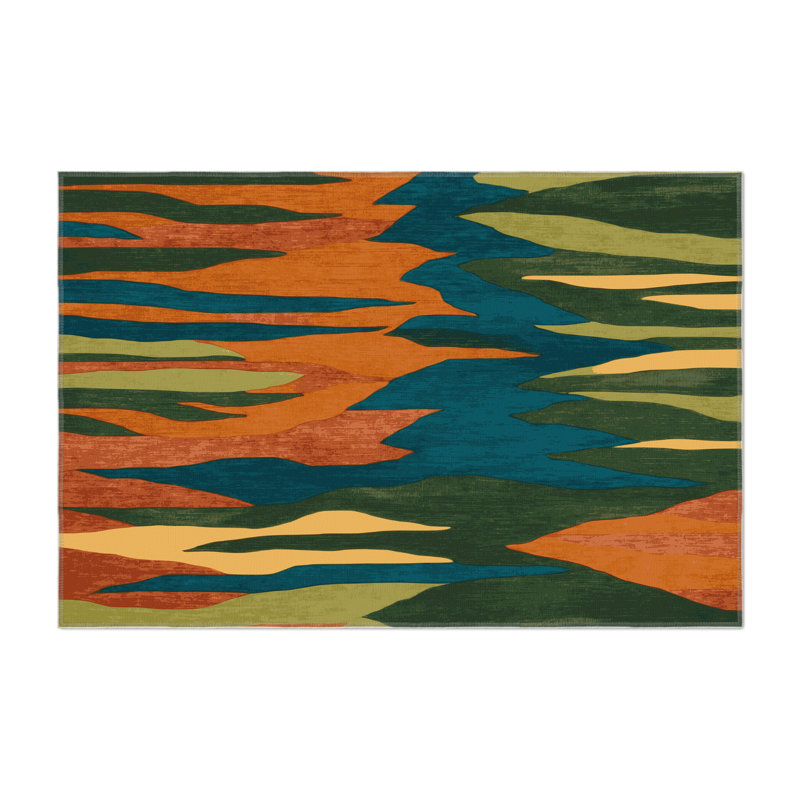 Terrene Trails Indoor And Outdoor Area Rug, Rectangle 2' x 3'