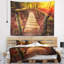 Magnifique pont en tapisserie dorée-28491426