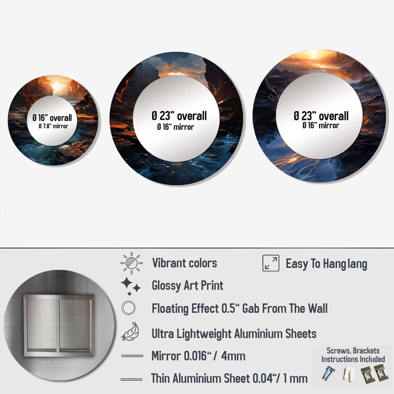 Cahuilla Round Wall Mirror