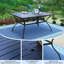 Derinna Rectangular Solid Wood Outdoor with Umbrella Hole Dining Table - 96 cm W 96.52 cm D
