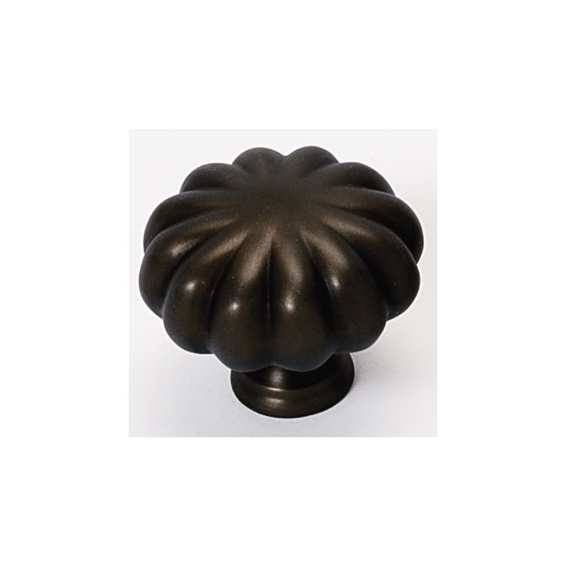 Poignée ronde, Bronze chocolat, H 0,9375 po x l 1,25 po x P 0,5 po