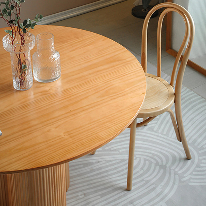 Table de salle à manger Burlywood, H 29,53 po x L 39,37 po x l 39,37 po