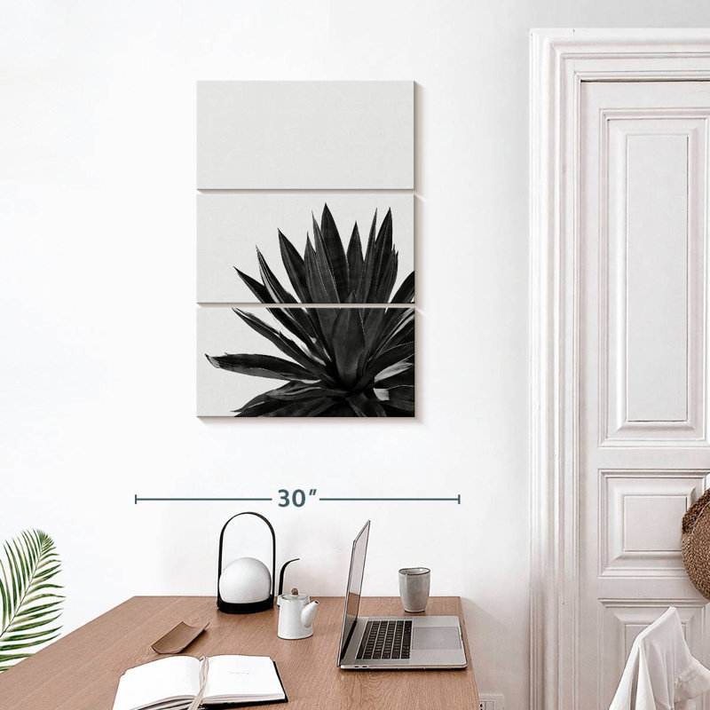 Harnek Agave Cactus BW, H 32 po x l 20 po