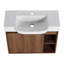 Meuble-lavabo mural avec lavabo en céramique blanche et porte à fermeture en douceur-2101718488