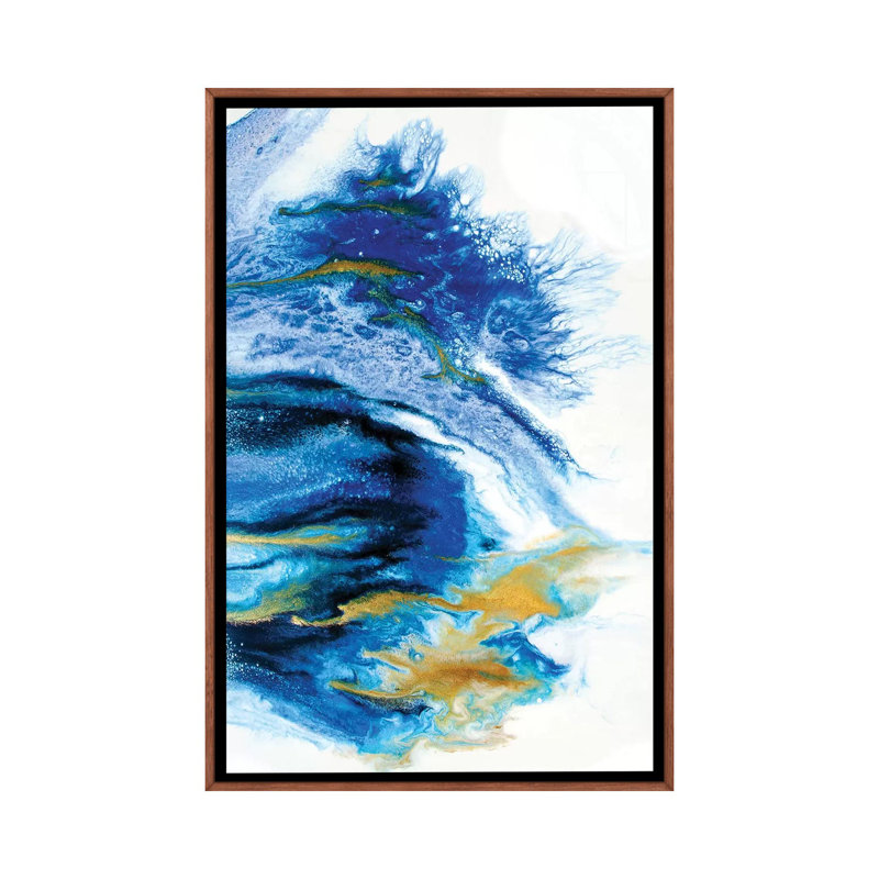 Lapis 1 Piece Wall Art on Canvas, 101.6 cm H x 66.04 cm W, Classic Brown Wood Framed