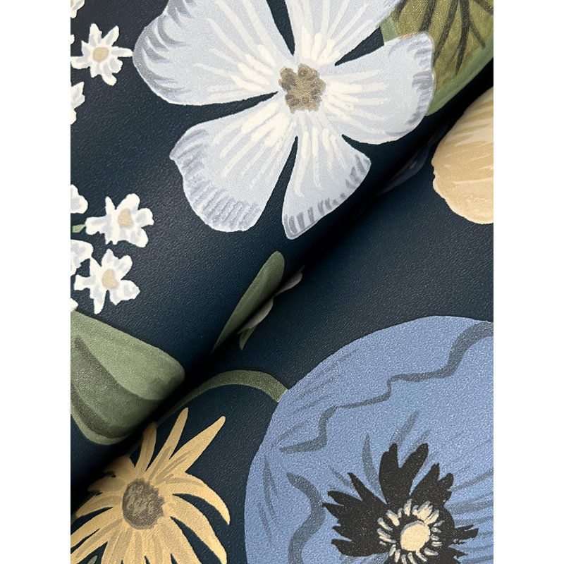 Blossom Wallpaper, Navy