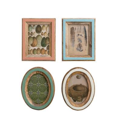 Painted Mango Wood Photo Frame in Artisan Hues