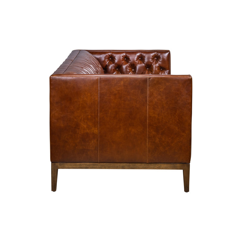Clara Sofa in Ambassador Ocean, Linden Chocolate 