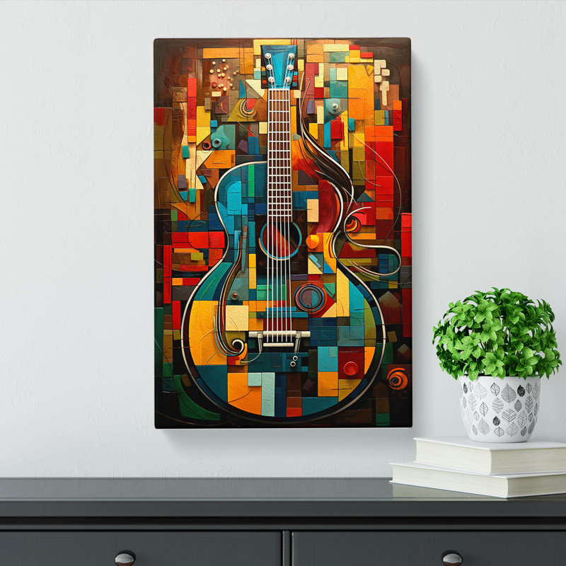 Guitar Orphism - Wrapped Canvas, 76cm H x 50cm W x 3cm D