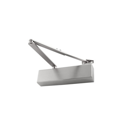 Overhead Door Closer Surface Mounted 101 Series Satin Nickel Fire Rated