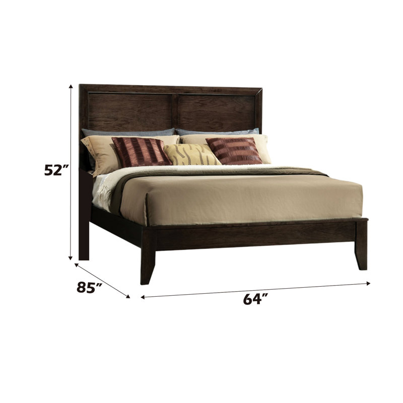 Lit grand - Exigence de sommier tapissier, placage de bois et bois composite, humidité relative rectangulaire / fb, profil bas Fb pour un espace de rêve confortable, finition indispensable, durabilité durable