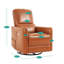 Fauteuil inclinable chauffant en similicuir chauffant avec fonction d'inclinaison réglable
