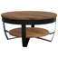 Table basse vidaXL Brun miel et noir