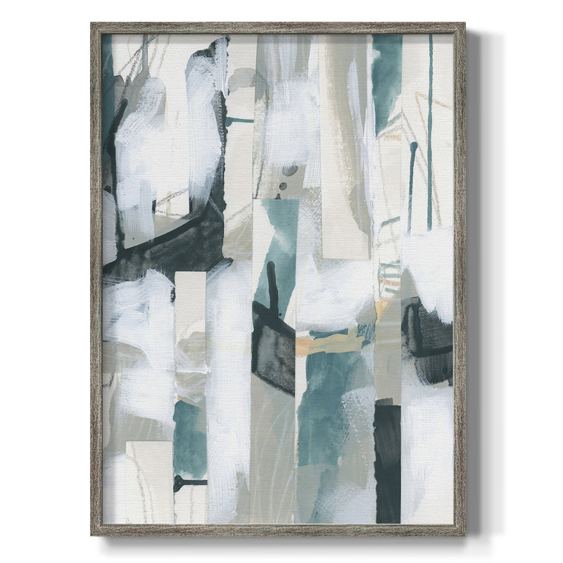 Sea Cavern Strata III Framed Print - Solid Wood, 11" H x 9" W