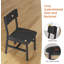 Ensemble de table de salle à manger 5 pièces pour 4 à 6 personnes, table de cuisine extensible de 63 po et 4 coussins, table de salle à manger avec panneau en MDF et structure en métal -556586553-556586558