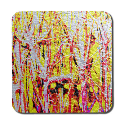 Agate Ceramic Jute Leather Crystal Square Round 6 Piece Coaster Set