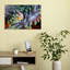 Curious Anemone Fish Colorful Peaceful Vibrant Fish Nature Ocean Wall Art Print 1 Piece Wrapped Canvas Wall Art-889177293