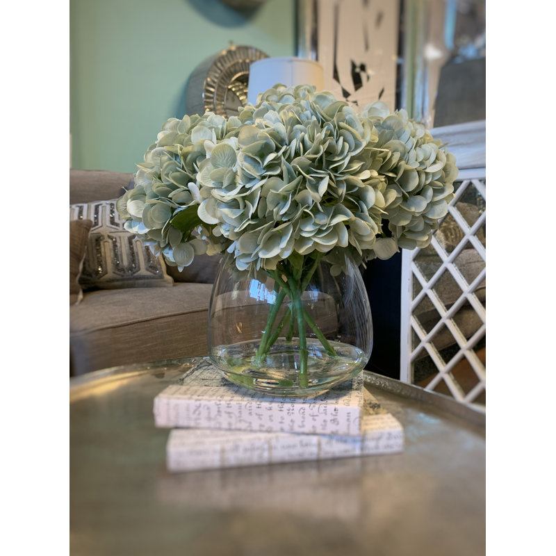 Hydrangea Bouquet In Vase, Green