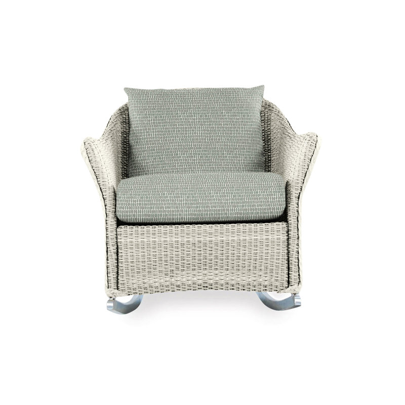 Weekend Retreat Outdoor Rocker Chair, Demo Oatmeal, Linen
