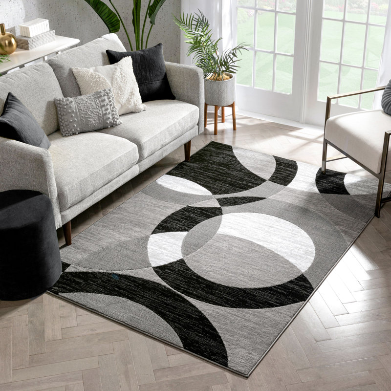 Geometric Synthetic Area Rug, Rectangle 240 x 300 cm